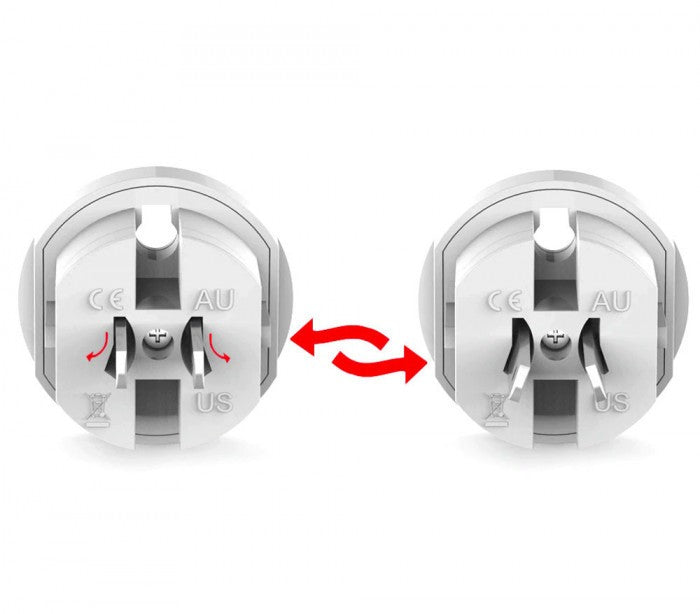 Adaptateur pour prises internationales de 125V 6A à 250V 13A 16  modes