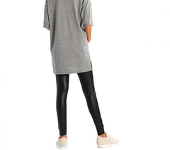 OV3302 Legging thermique pour femme en cuir SEXY WOMAN   mod. Yaten felpato
