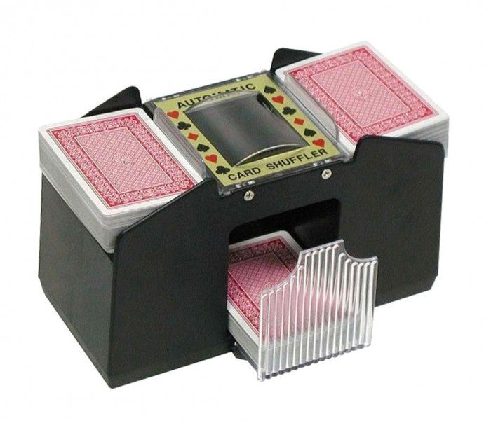 390623 Set de poker DELUXE avec mélangeur double sortie 200 jetons + tapis