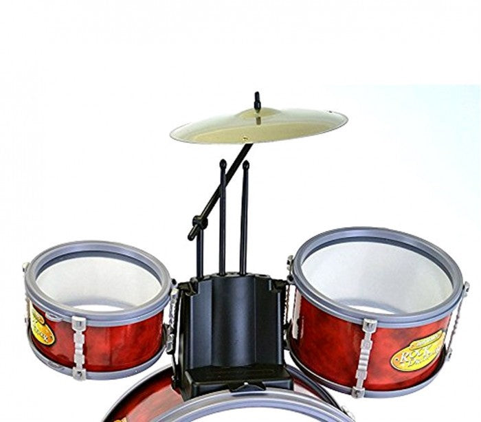 BONTEMPI 514504 - Batterie de 4 éléments avec baguettes, tabouret, symablalle