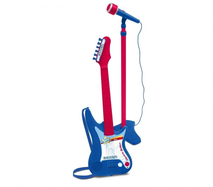 BONTEMPI 247540 - Guitare électrique avec amplificateur et micro et pied