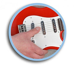 BONTEMPI 241300 Guitare électrique Rock 6 cordes en métal avec bandoulière