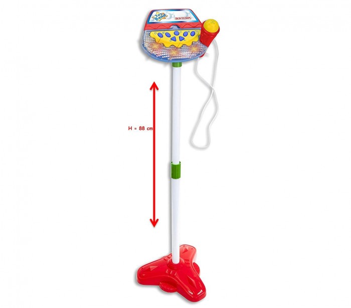 BONTEMPI 401709 Microphone de scène avec mélodies et effets de lumiéres