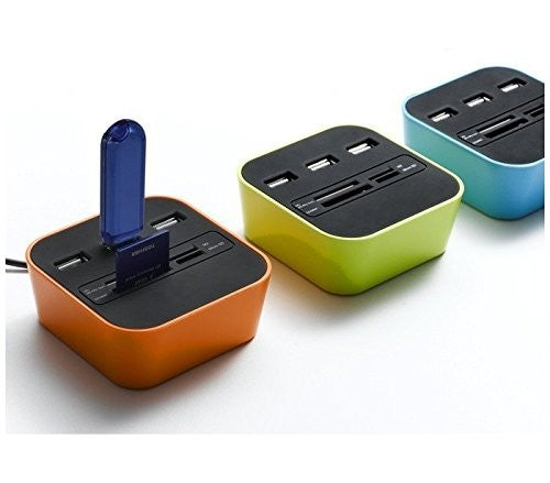 Lecteur / Adaptateur de carte 3 ports USB 2.0 SD TF-M2-MS-CARD
