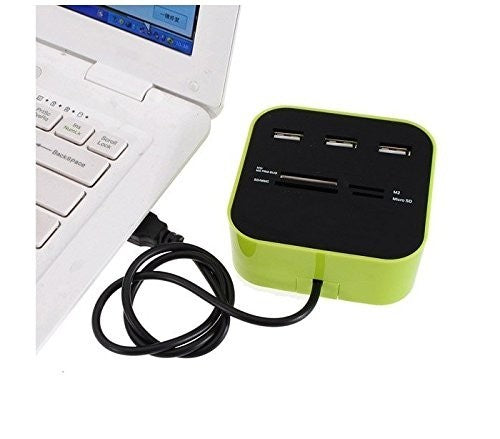 Lecteur / Adaptateur de carte 3 ports USB 2.0 SD TF-M2-MS-CARD