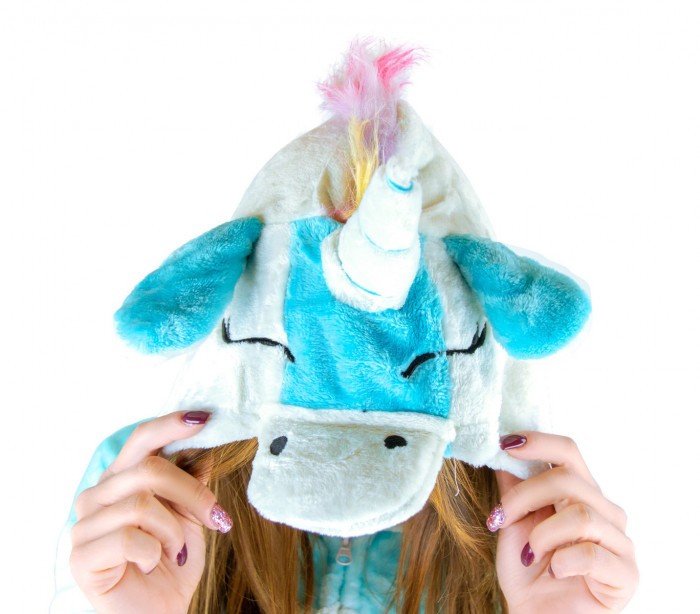Pyjama polaire combi Cosplay Animal LICORNE Tailles de XS à XXL