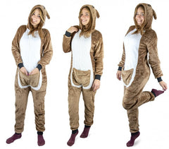 pyjama en polaire UNISEXE  cosplay Kangourou tailles XS a XXL