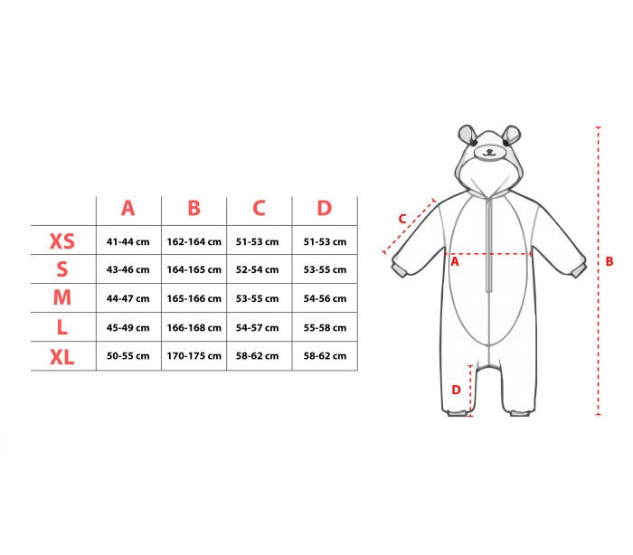 Pyjama polaire combi Cosplay Animal DragonTailles de XS à XXL