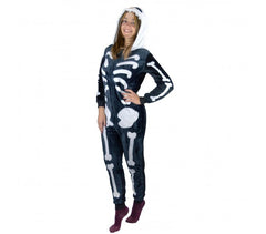Pyjama polaire combi Cosplay Animal SQUELETTE Tailles de XS à XXL