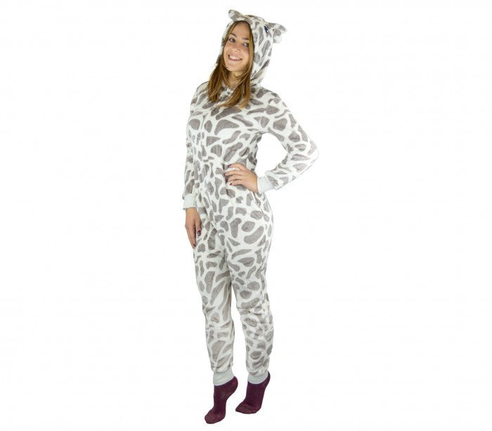 Pyjama polaire combi Cosplay Animal GIRAFE Tailles de XS à XXL