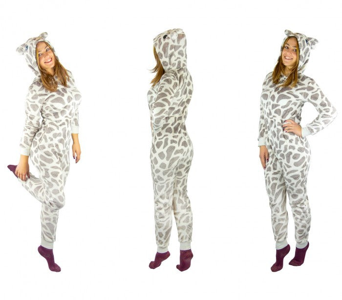 Pyjama polaire combi Cosplay Animal GIRAFE Tailles de XS à XXL