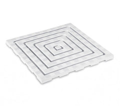 002014 Caillebotis douche en plastique trame antifongique antidérapante 60x60cm