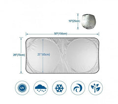 800240 WISDOM pare-soleil pour pare-brise 150x70 cm anti-UV et thermique