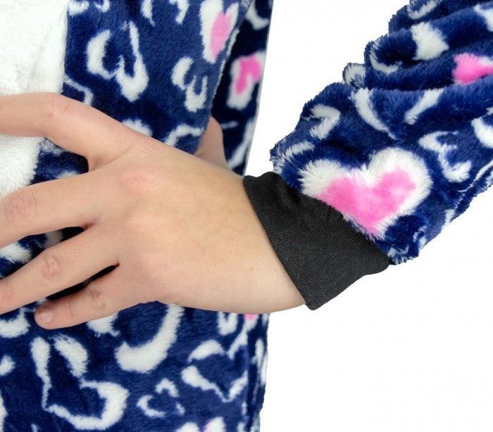 B1717 Pyjama combinaison pour enfants pilou modèle HIBOU UNISEX de 4 à 14 ans