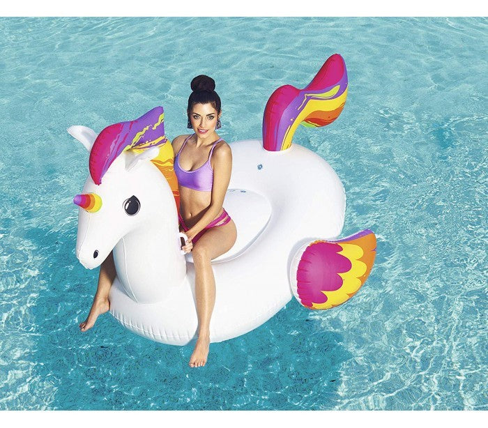 41113  Bouée gonflable géante en forme de licorne  BESTWAY 224 x 164 cm