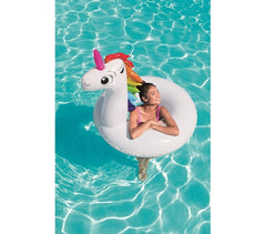 36123 Bouée gonflable en forme de Licorne BESTWAY pour les enfants de 12 ans et +  163x131cm