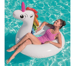 36123 Bouée gonflable en forme de Licorne BESTWAY pour les enfants de 12 ans et +  163x131cm