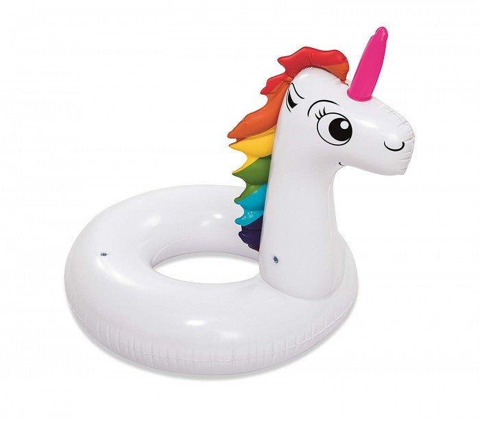 36123 Bouée gonflable en forme de Licorne BESTWAY pour les enfants de 12 ans et +  163x131cm