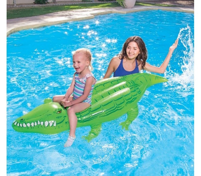 41010 Bouée géante gonflable en forme de crocodile  BESTWAY 167x89 cm