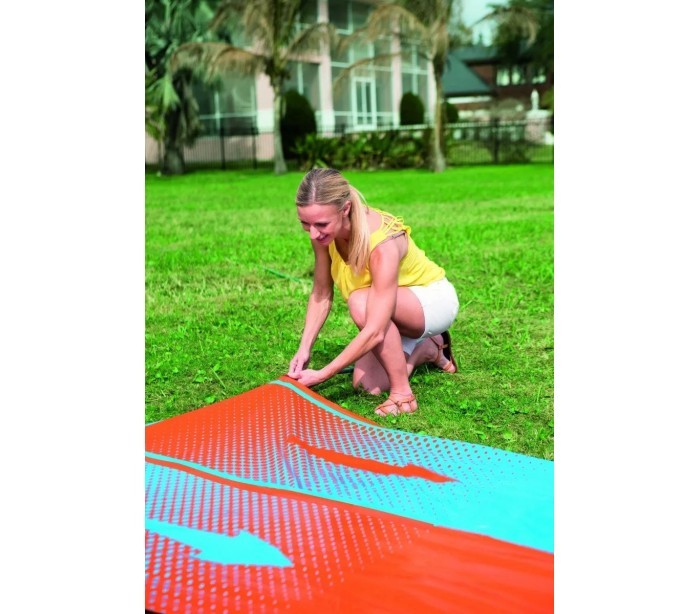 52264 Double tapis de glisse a eau gonflable avec spray H2OGO1 3 ans et plus 549 cm