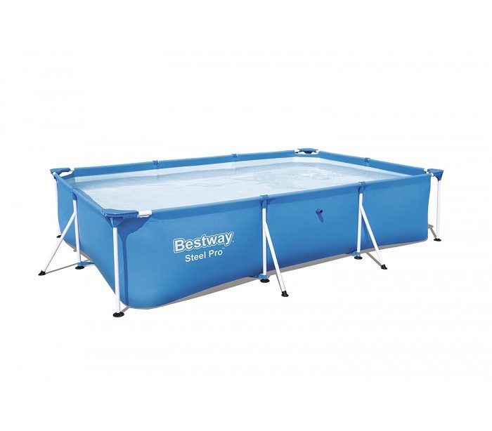56405 Piscine BESTWAY steel pro fame rectangulaire 400x211x81 cm 5.700 lt.