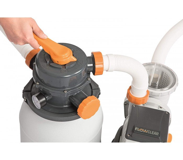 58497 Pompe de filtration à sable BESTWAY pour piscine flowclear 5.678 l/h