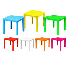 240335 Table pour enfants en plastique 50 x 50 cm en plastique rigide amovible