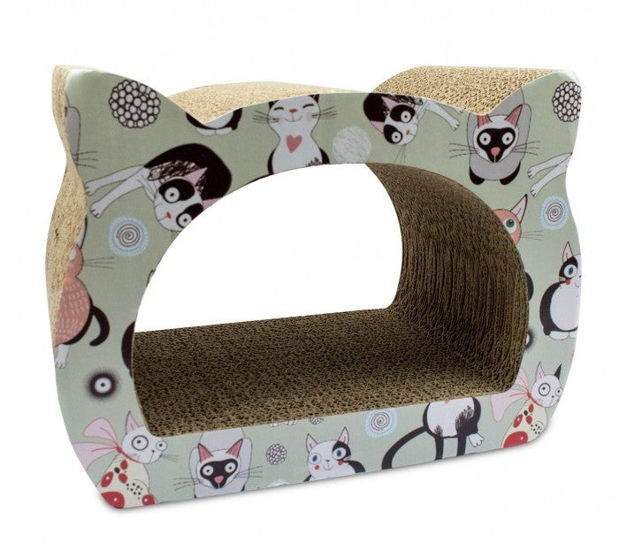 026494 Grattoir NOBLEZA pour chats en carton pressé et impressions 39x29x22 cm
