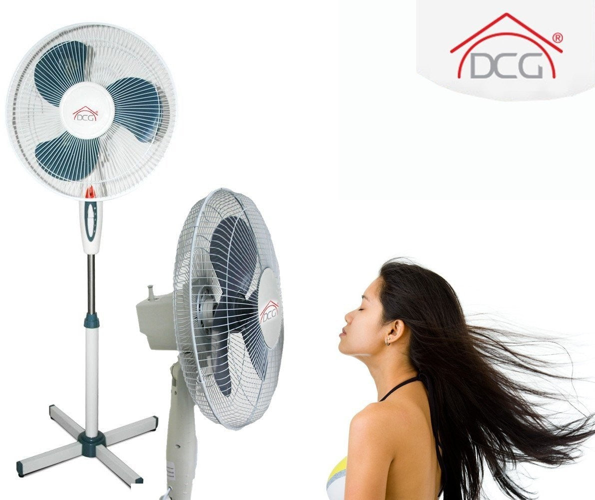 VE1625 Ventilateur sur pied 40cm de diamètre, 3 vitesses 45W 145CM