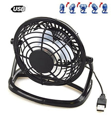 Mini ventilateur de table USB, diamètre de 13 cm - avec une rotation de 360°