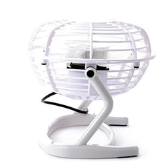 Mini ventilateur de table USB, diamètre de 13 cm - avec une rotation de 360°