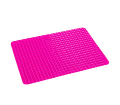 878867 Tapis de cuisson texture pyramide en silicone pour cuisson saine au four