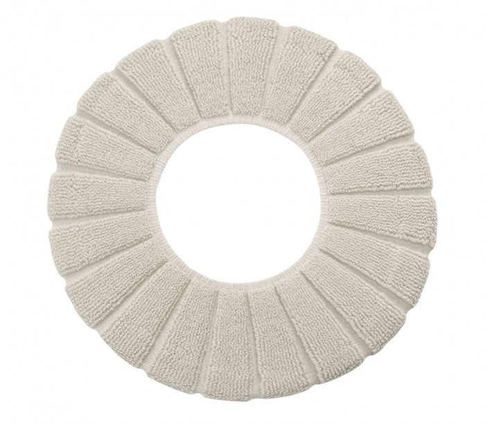 4367 Couvre-siège en tissu pour le wc diamètre 30 cm doux et chaud
