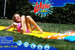 Toboggan aquatique pour les enfants et les adultes 488 x 71 cm pour le jardin