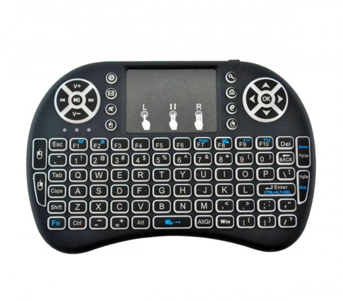 Clavier rétroéclairé sans fil Mini Qwerty avec écran tactile pour Smart TV