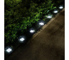 Projecteur de sol énergie solaire 8 LED lumière froide imperméable l'extérieur