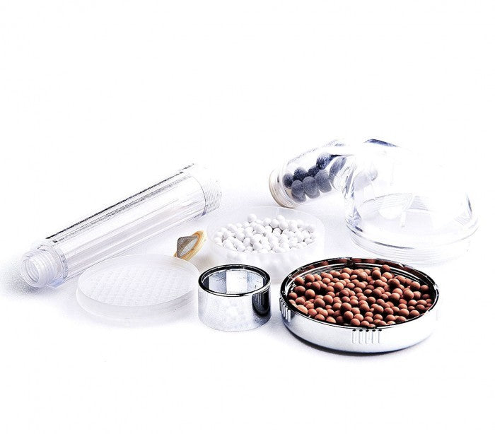 pommeau de douche MO HOME avec pierres minérales universelles