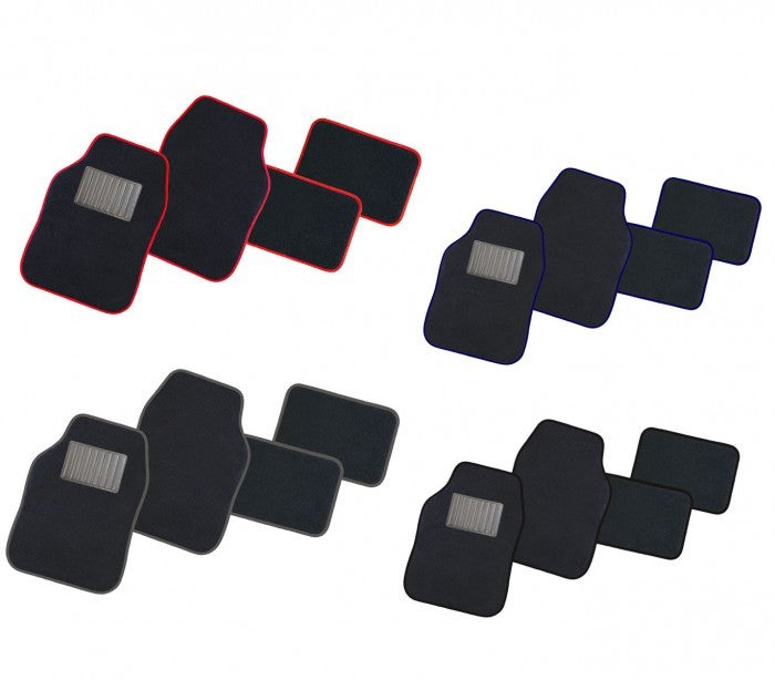 TA051 Ensemble de 4 tapis XONE SPEED avec fond antidérapant en 4 couleurs