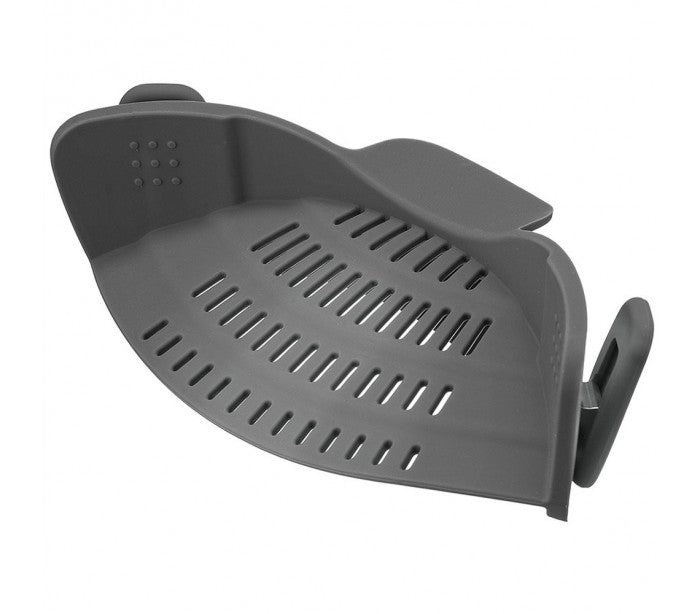 Passoire en silicone réglable avec pince de serrage pour marmitte 22x12x7cm