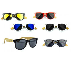 Kit de 3 lunettes de soleil  MWS AHEAD unisexes en bambou verres opaque