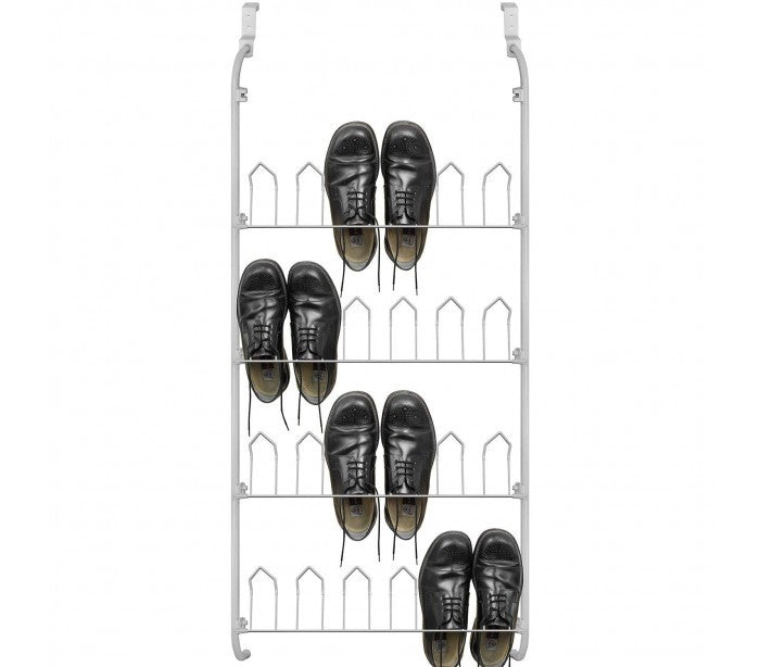 863849 Porte-chaussures  suspendu blanc pour chaussures 12 paires 17x60x145 cm