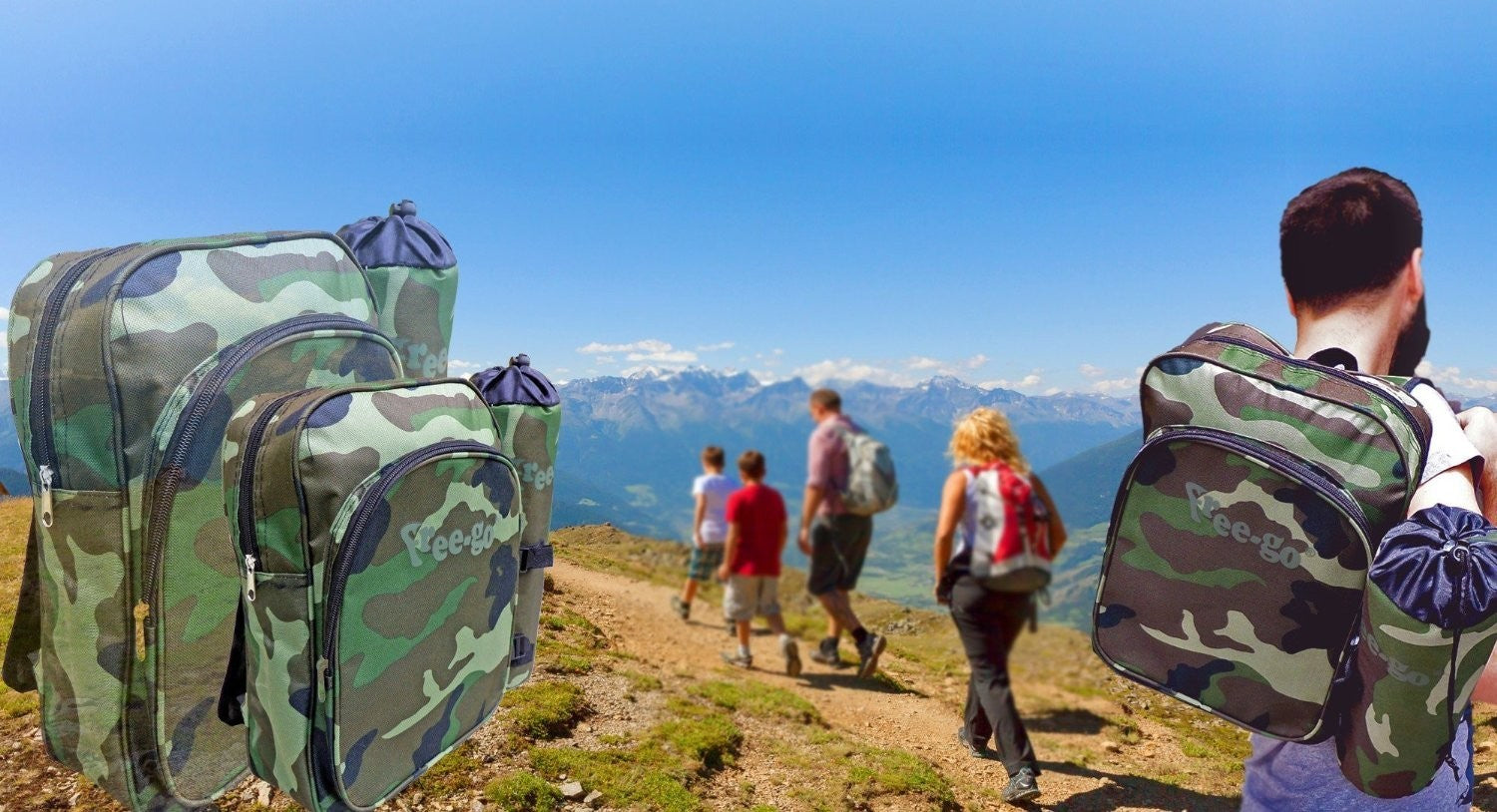 Kit sac á dos randonnée couleurs militaires +bouteille thermique refroidissement