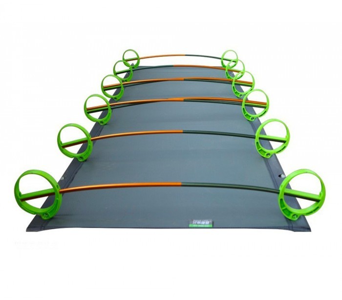 Lit de camping FUBUCA avec système de suspension amovible 180x58x10 cm