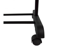 021027 Penderie extensible en métal avec roues 83x41x87cm max h162 cm