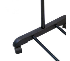 021027 Penderie extensible en métal avec roues 83x41x87cm max h162 cm