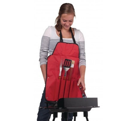 455358 Kit de 16 accessoires pour Barbecue, malette en aluminium pour Barbecue