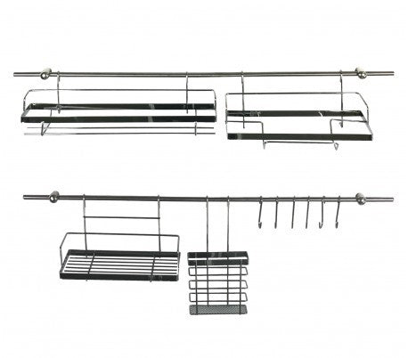 980603 Ensemble D'organisateurs cuisine Maitre Chef  16 Pièces, 2 Barres De 72 Cm
