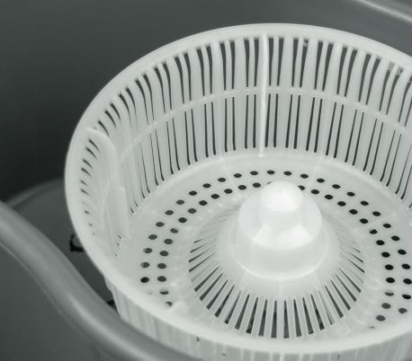 810779 Sceau avec pédale et serpillère en microfibre rotative 360° CNET 6L