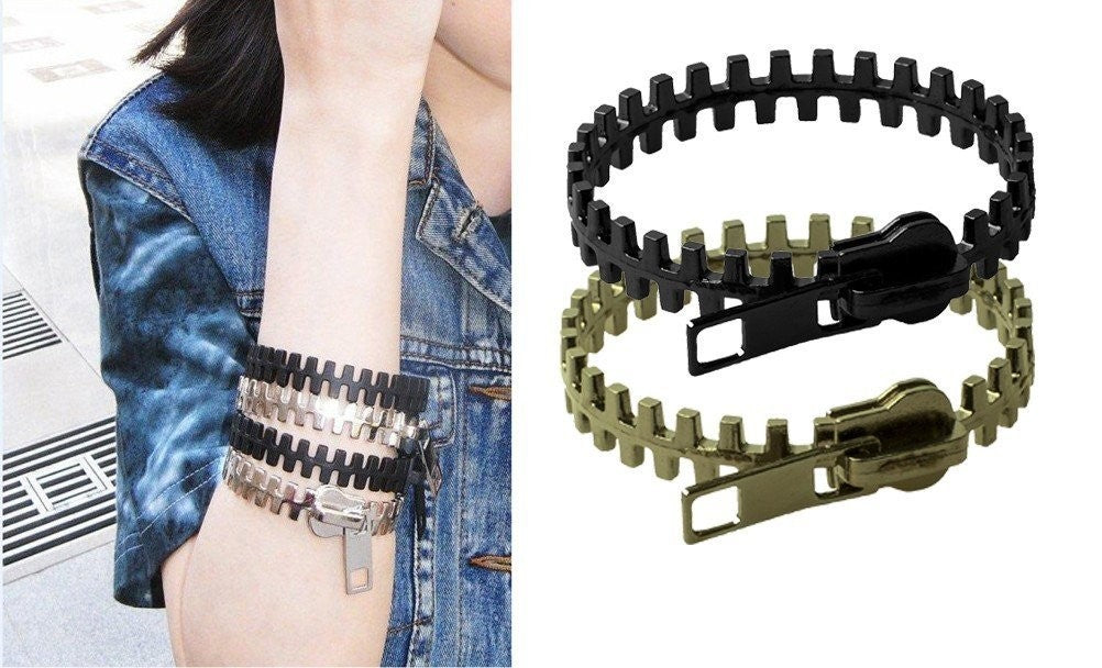 Bracelet unisexe forme fermeture éclair - VINTAGE FASHION