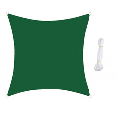 Auvent carré 482414 vert 3x3x3m avec crochets renforcés et corde en nylon